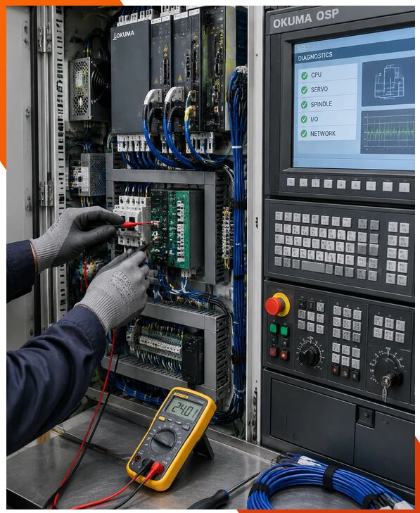 Ремонт систем ЧПУ Okuma OSP в Нижнекамске